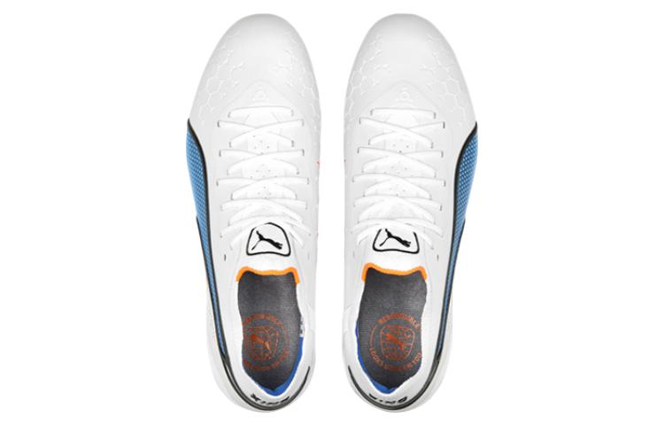 (WMNS) PUMA King Ultimate FG AG 'White Blue' 107262-01