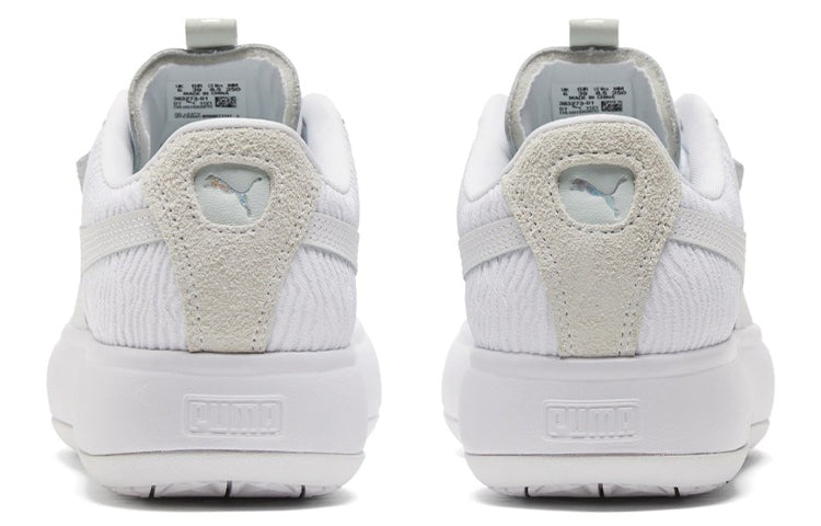 (WMNS) PUMA Suede Mayu ST Sneakers White/Blue 383273-01