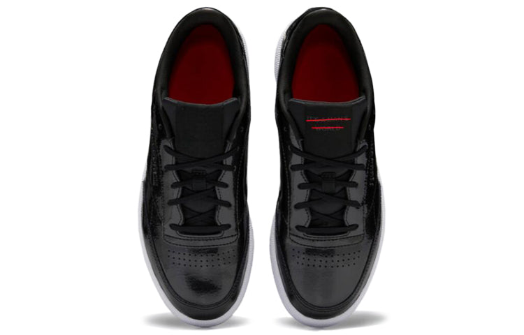 (WMNS) Reebok Club C 85 Patent Leather 'Black' EG5986