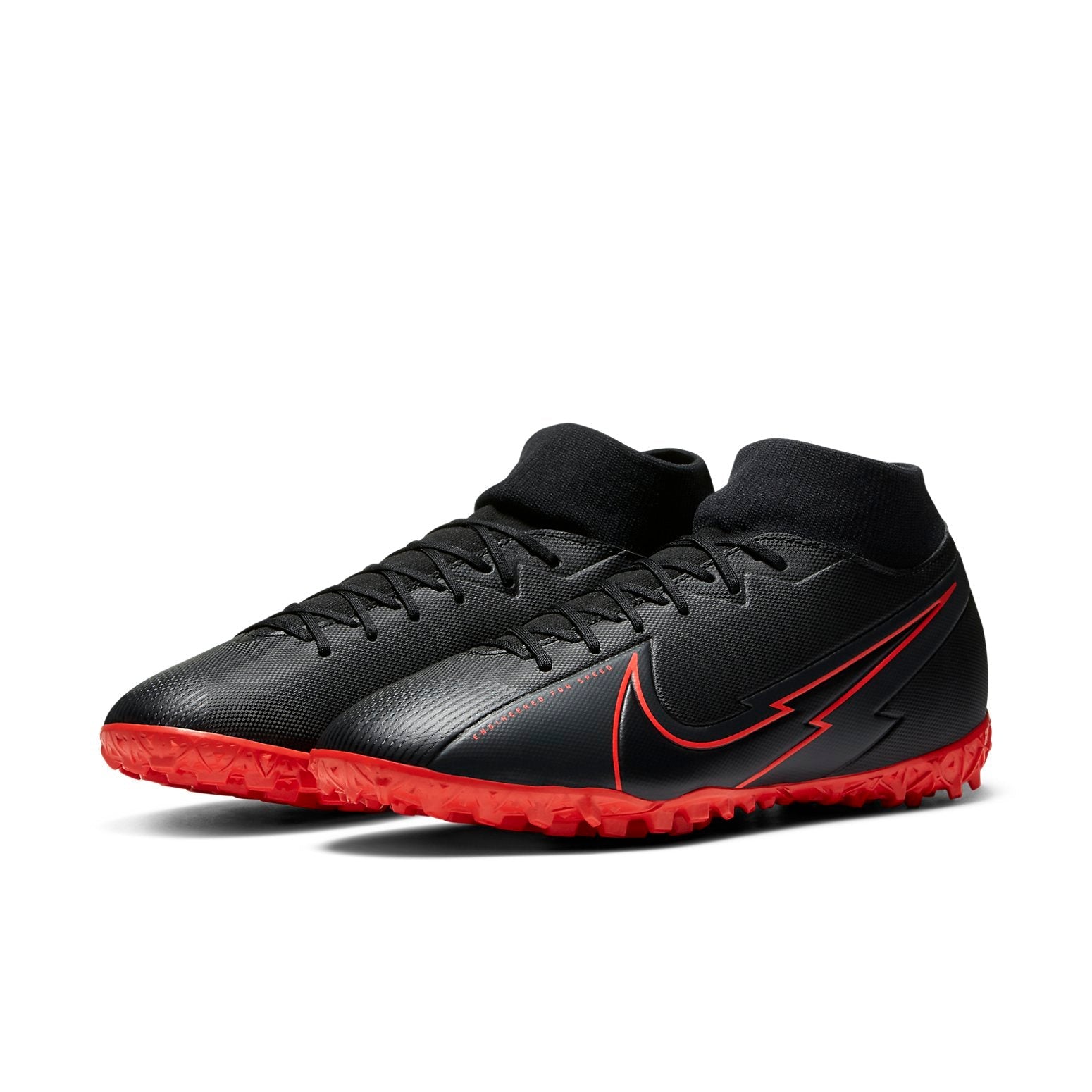 Nike Mercurial Superfly 7 Academy TF Turf 'Black Red' AT7978-060