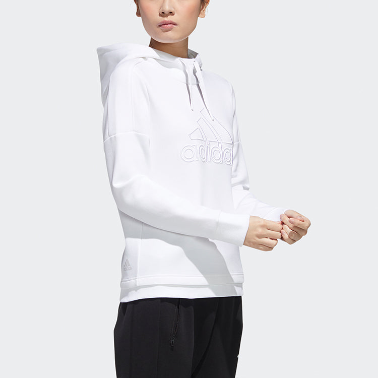 (WMNS) adidas MUST HAVE Hooded Sweatshirt 'White' GM1413