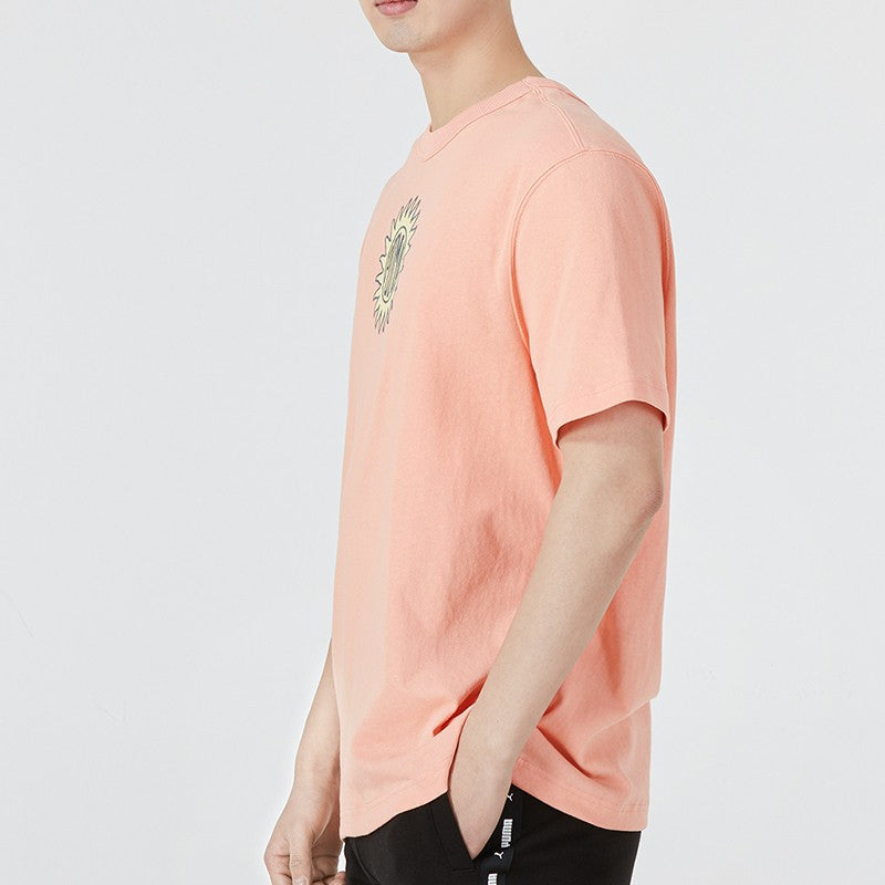 PUMA Downtown Graphic Tee 'Pink' 535400-28