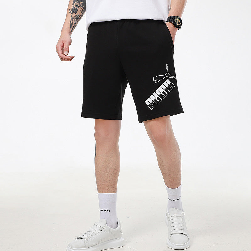 PUMA Amplified Big Logo Shorts 'Black White' 588675-01