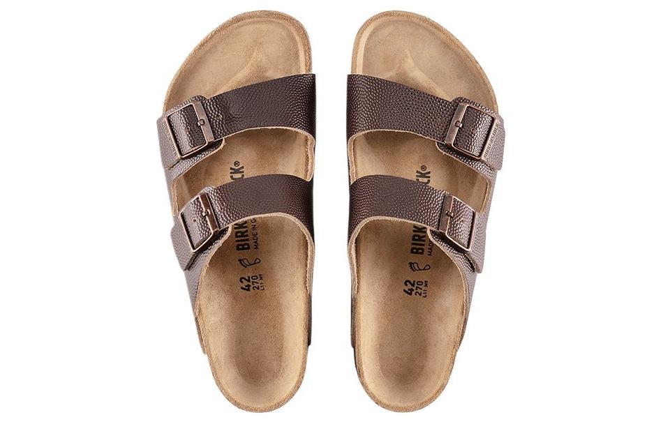 Birkenstock Arizona Natural Horween Sandals 'Brown' 1022353