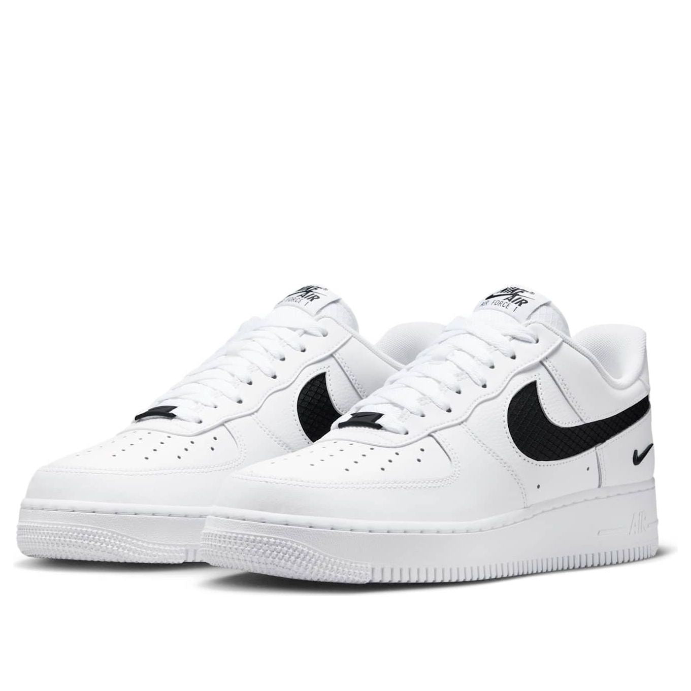 Nike Air Force 1 Low Nylon Swoosh 'White Black' IH4452-100