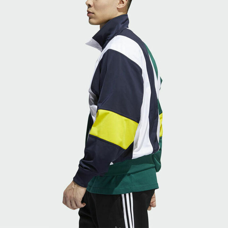 adidas originals Retro Contrasting Colors Wide Stripe Jacket Colorblock EJ7114