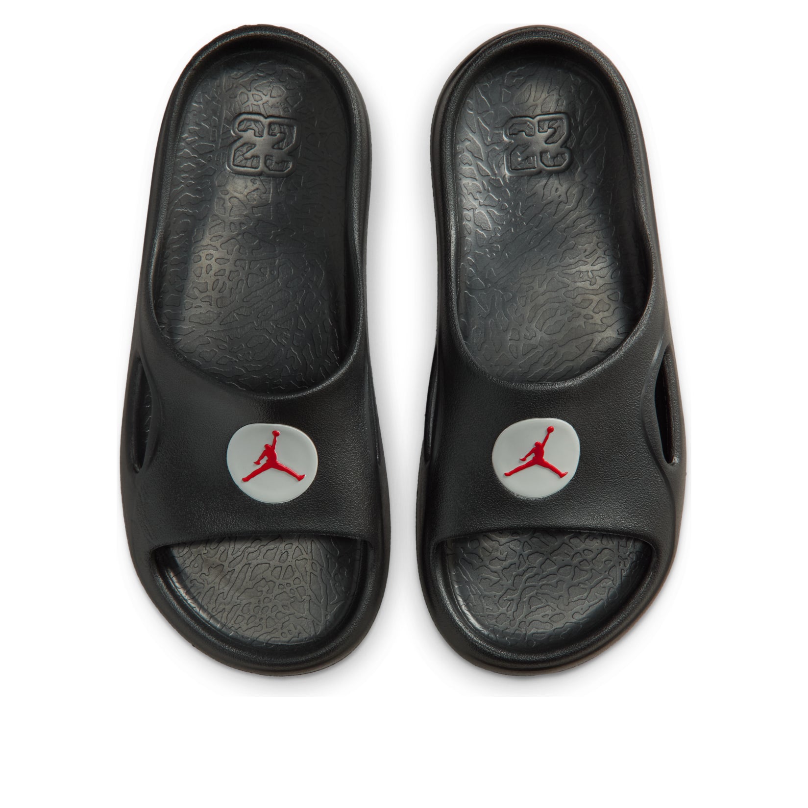 (GS) Air Jordan Hydrip Slides 'Black Tech Grey Red' II7280-001