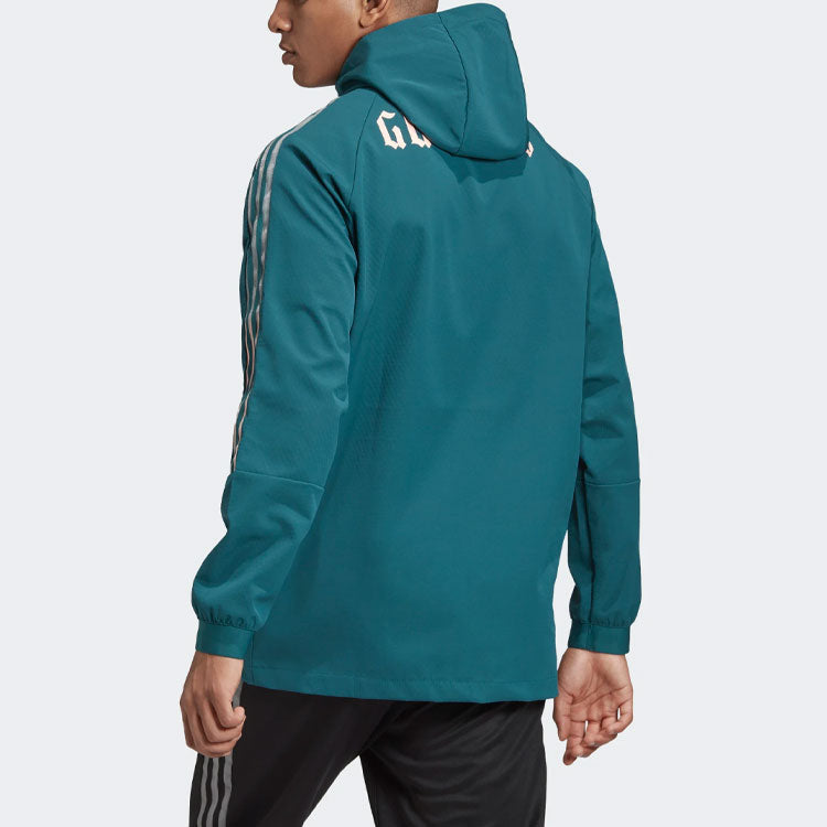 adidas Afc Travel Jkt Arsenal Soccer/Football Sports Hooded Jacket Green FQ6890
