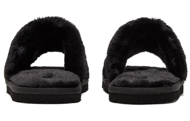 (WMNS) PUMA Fluff Remix Slide 'Black White' 385240-01