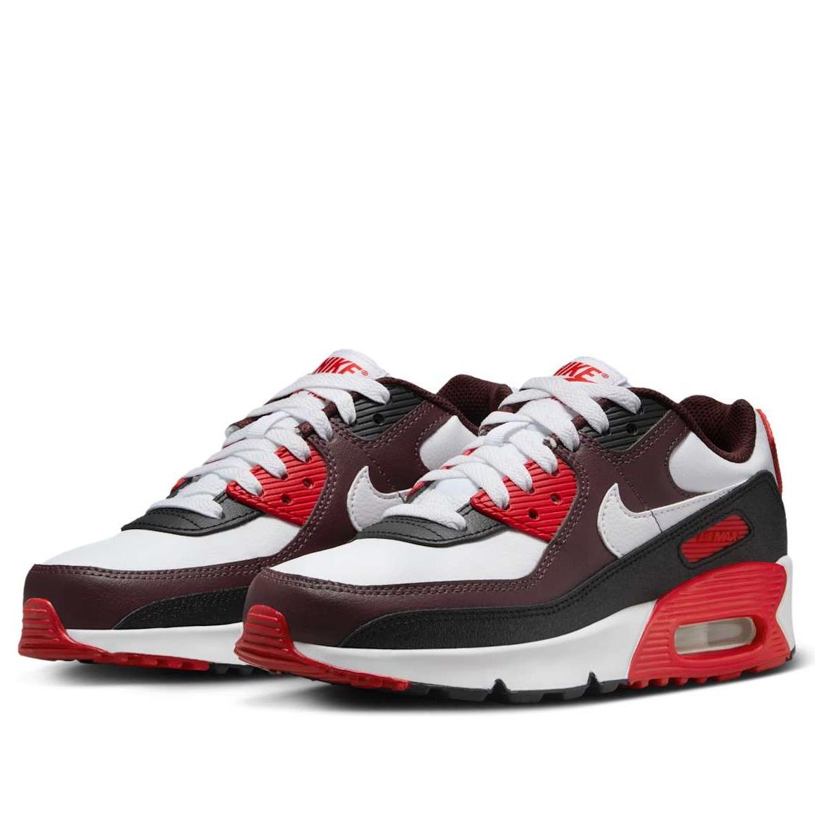 (GS) Nike Air Max 90 'Burgundy Crush Black University Red White' HF6358-600