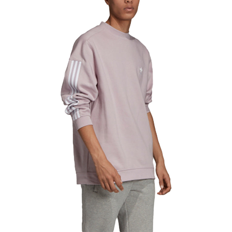 adidas originals Casual Sports Round Neck Pullover Pink Purple Gray ED6123