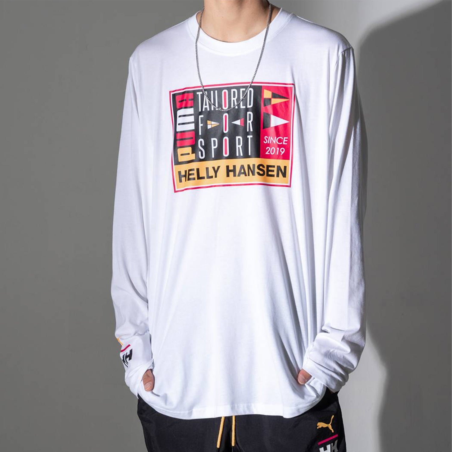PUMA x HELLY HANSEN Print Long Sleeve Shirt White 597148-02