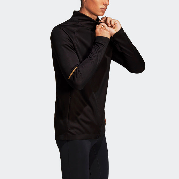 adidas Phx Jkt Cny M Sports Running Stand Collar Jacket Black DX2557