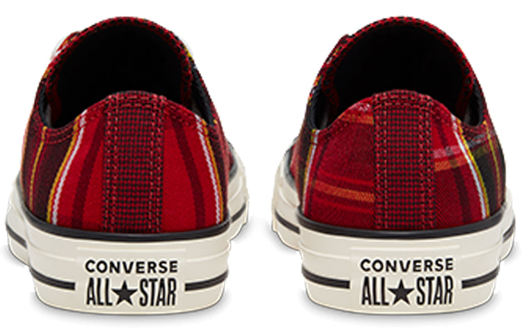 (WMNS) Converse Chuck Taylor All Star Red Plaid Sneakers 'Red Black' 568926C