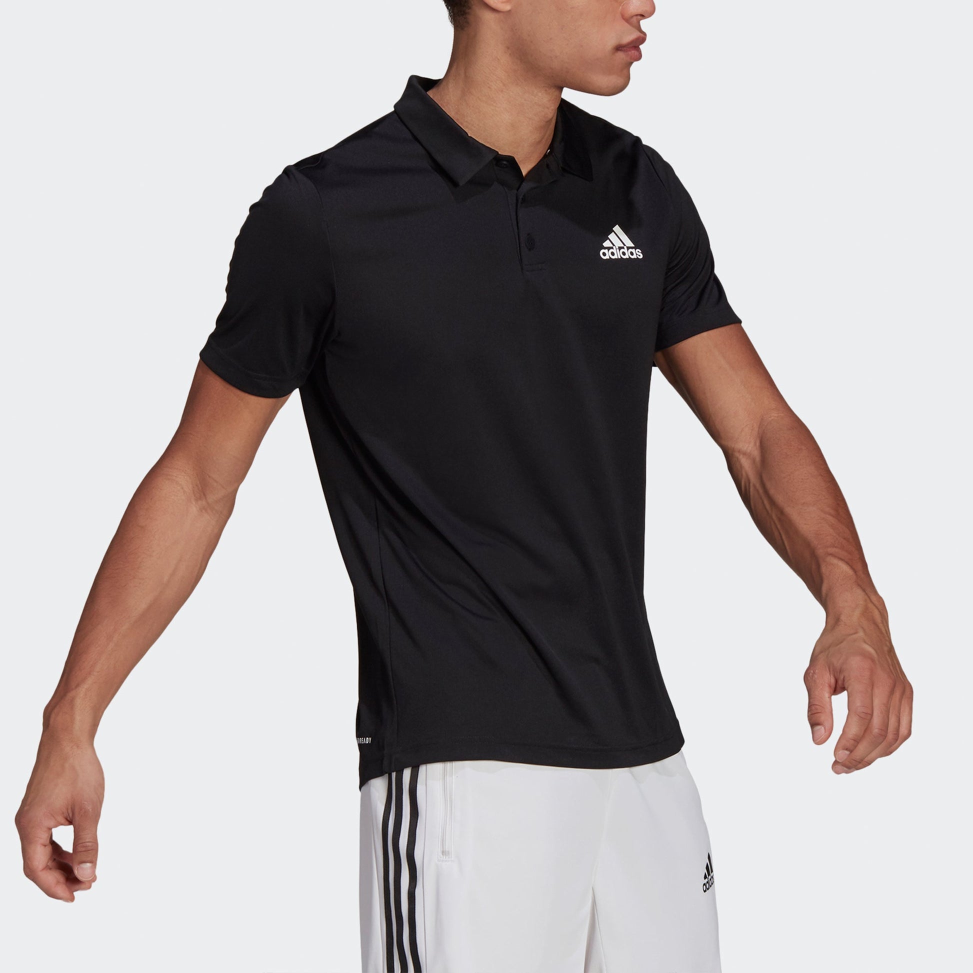 adidas M Pl Ps Training Sports Breathable Short Sleeve Polo Shirt Black GM2134