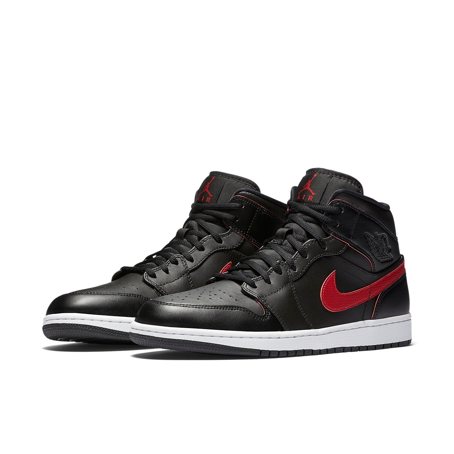 Air Jordan 1 Retro Mid 'Black Team Red' 554724-009