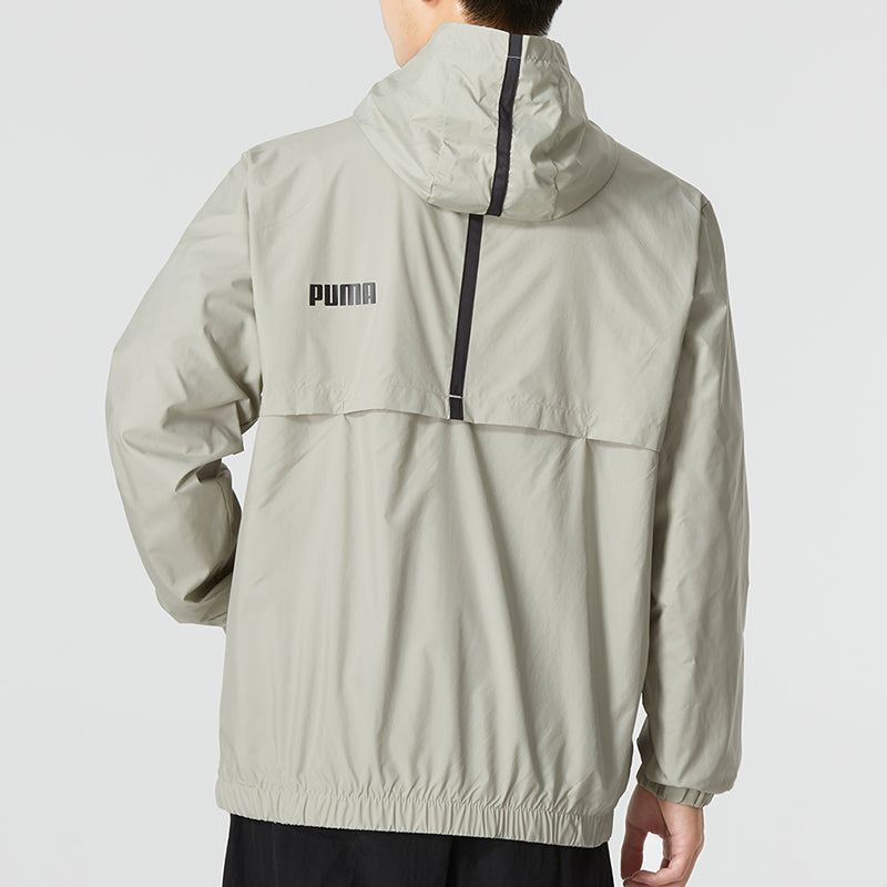 PUMA Ess Solid Windbreaker Logo 'Grey' 849462-68