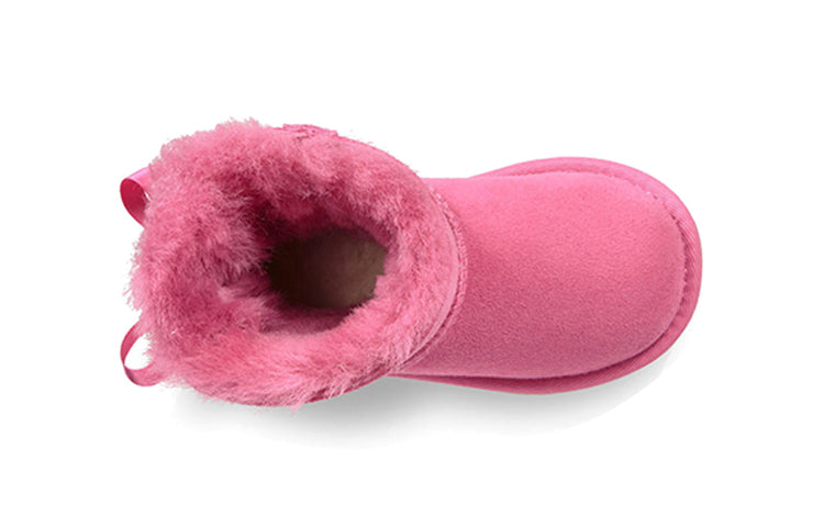 (PS) UGG Mini Bailey Bow II Fleece Lined Pink 1017397T-PAZ