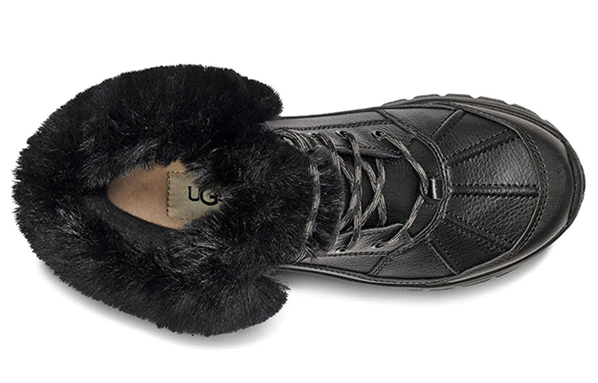(WMNS) UGG Yose Fluff Snow Boots Black 1112328-BLK