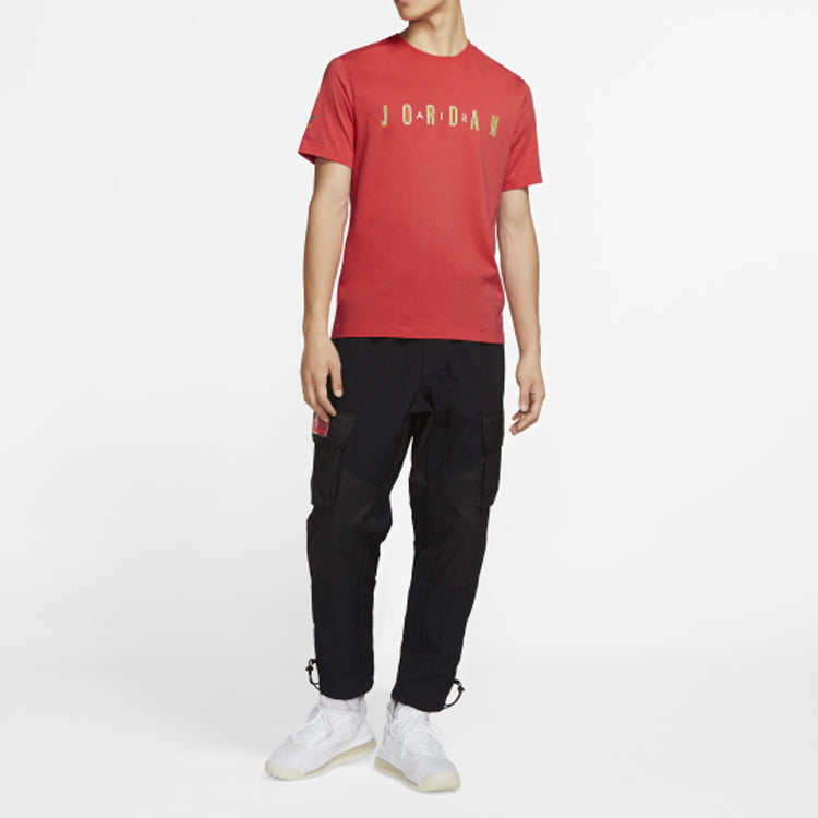 Air Jordan SPORT DNA Short Sleeve Round Neck Tops Small Red CN3331-631