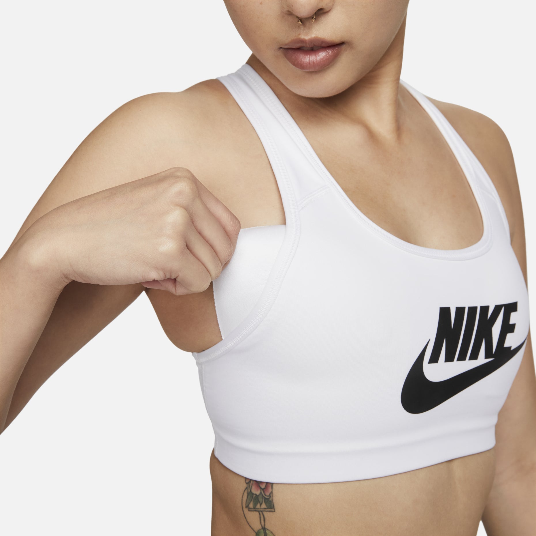 (WMNS) Nike Logo Sports White 899371-100