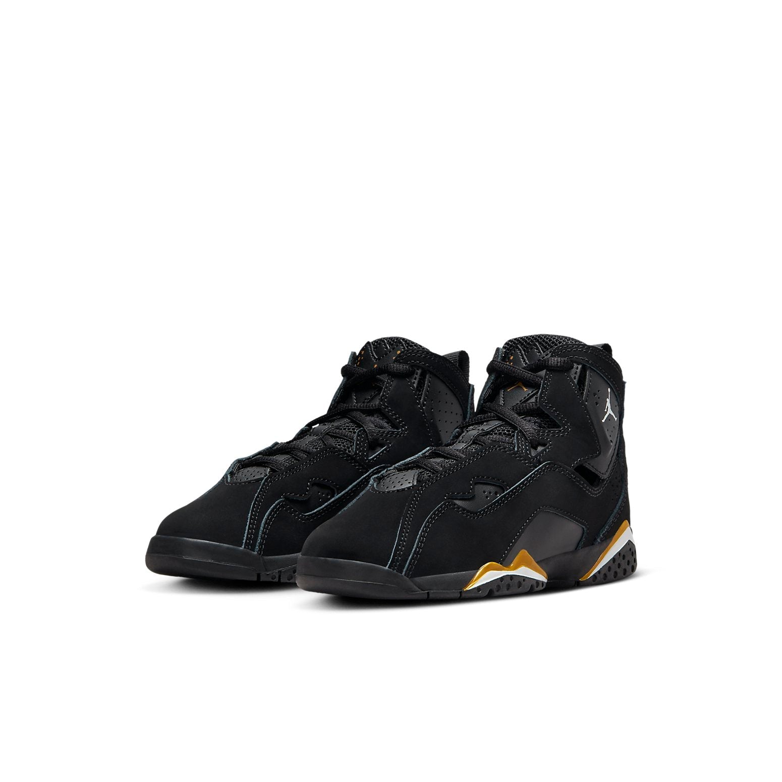 (PS) Air Jordan True Flight 'Black Metallic Gold White' 343796-017