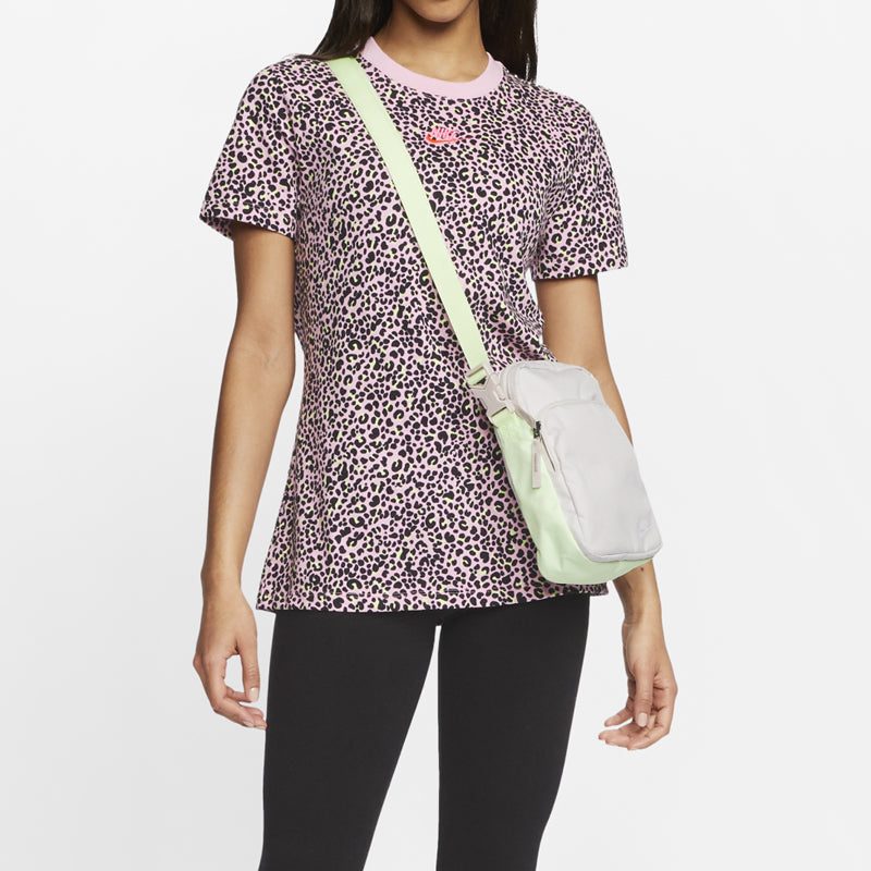 (WMNS) Nike Sportswear Leopard print Logo Printing Short Sleeve Pink CW2500-654