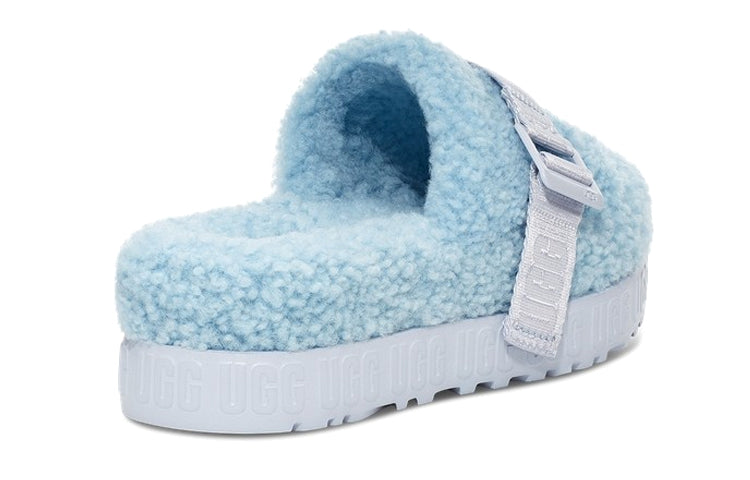 (WMNS) UGG Fluffita Outdoor Thick Sole Slipper Sky Blue 1113475-HRZN