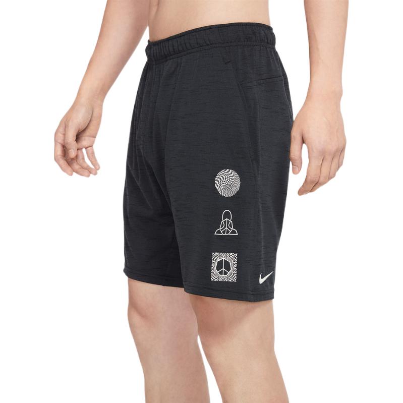 Men's Nike Quick Dry Solid Color Geometry Pattern Environmental Friendly Sports Shorts Black DM8145-045