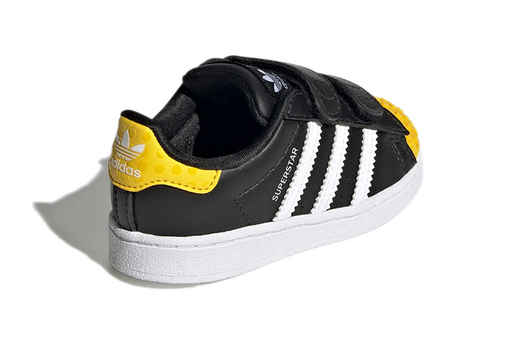(TD) adidas x LEGO Superstar 'Core Black Yellow' GX3384
