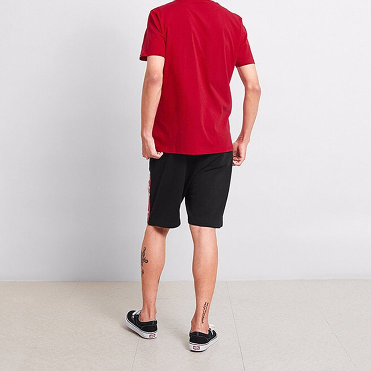 Men's Vans Tee Attack Classic Logo Short Sleeve Casual Red VN0A33ZLR30