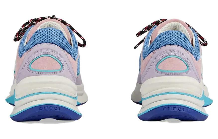 (WMNS) Gucci Run Suede Sneakers 'Pink Blue' 746939-AAB62-5343