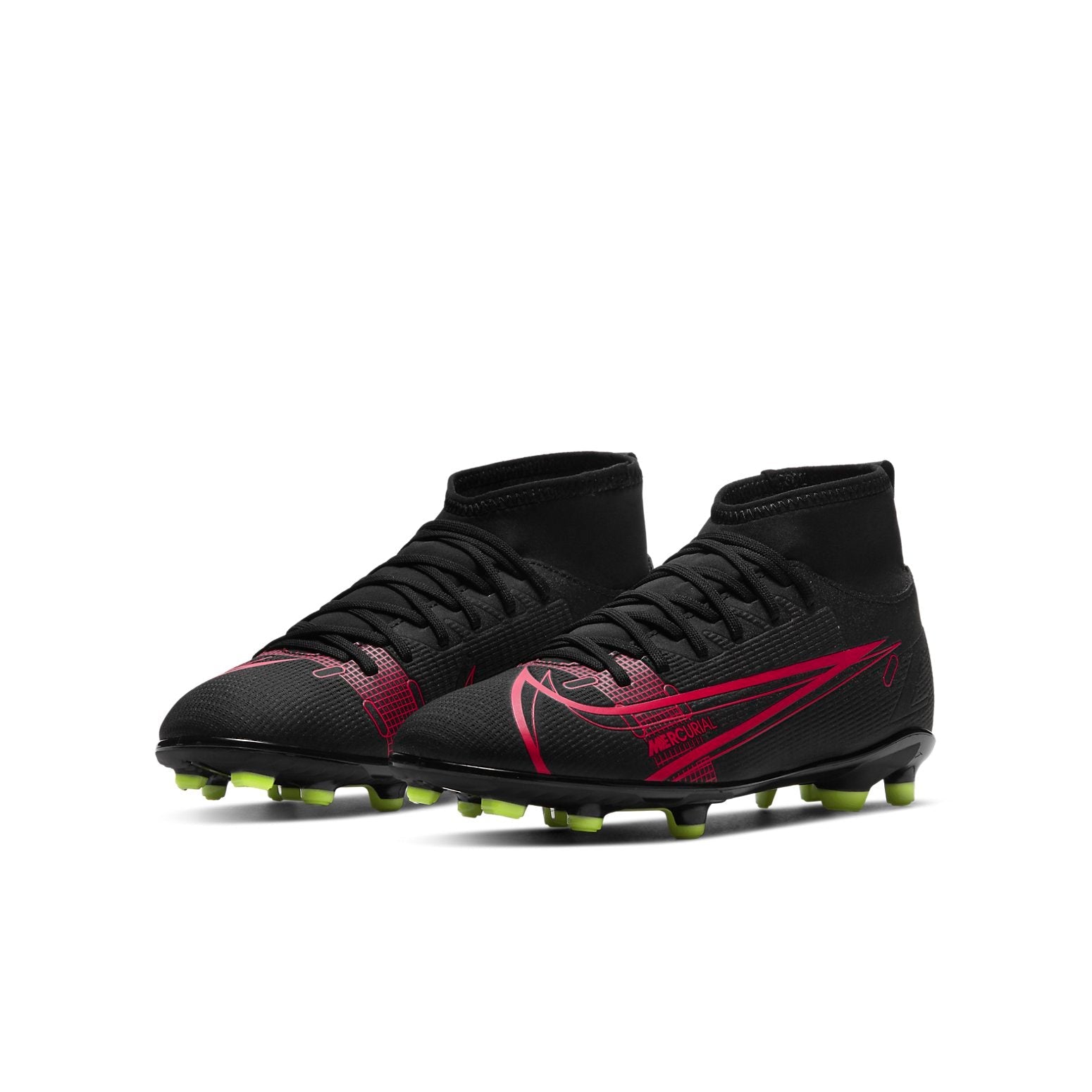 (GS) Nike JR Mercurial Superfly 8 Club MG 'Black Red' CV0790-090