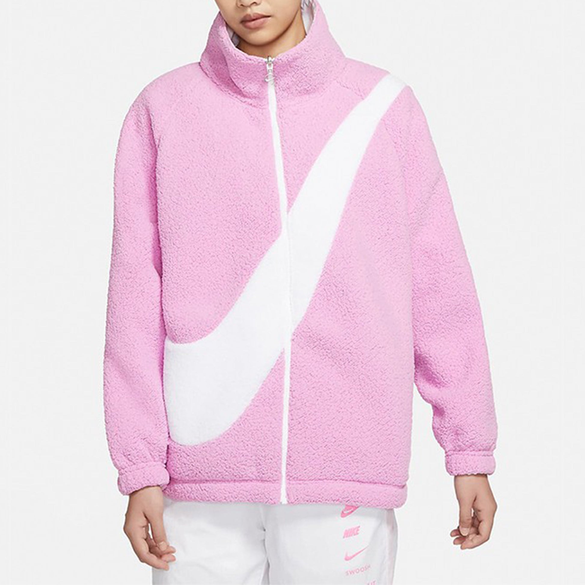 (WMNS) Nike Large Logo Casual Reversible Jacket Pink DC5138-616