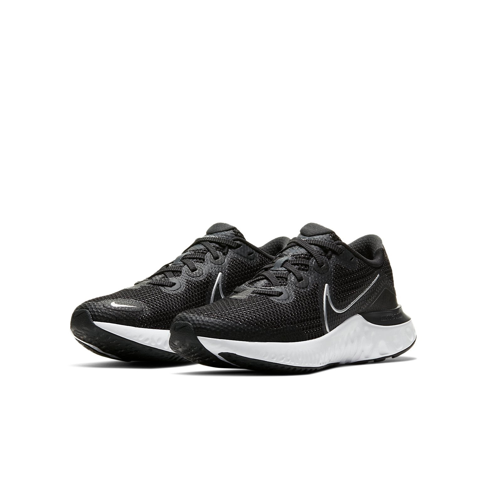 (GS) Nike Renew Run 'Black Metallic Silver' CT1430-091