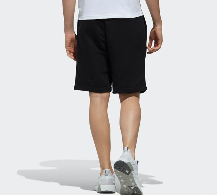 adidas neo Side Large Logo Casual Sports Shorts Black DW8032