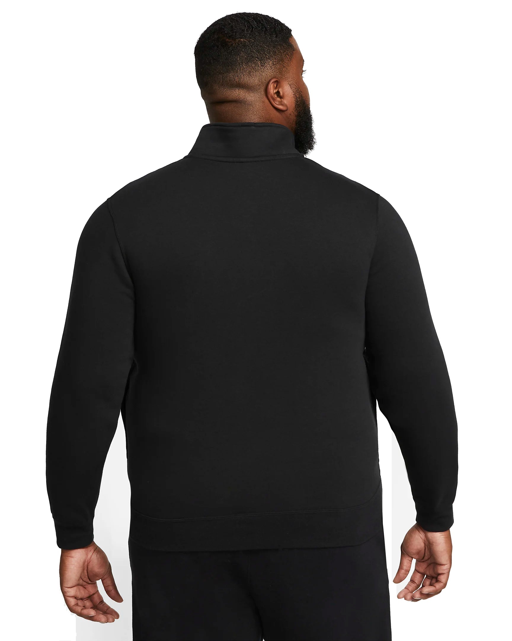 Nike Sportswear Club Brushed-Back 1/2-Zip Sweatshirt 'Black' DD4732-011