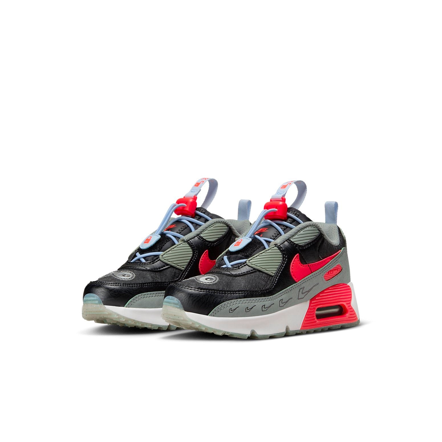 (PS) Nike Air Max 90 Toggle SE 'Black Green Bright Crimson' FB9115-001