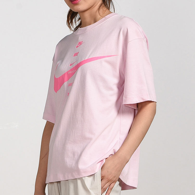 (WMNS) Nike Sportswear Short Sleeve Crop Tee 'Pink' CU5683-663