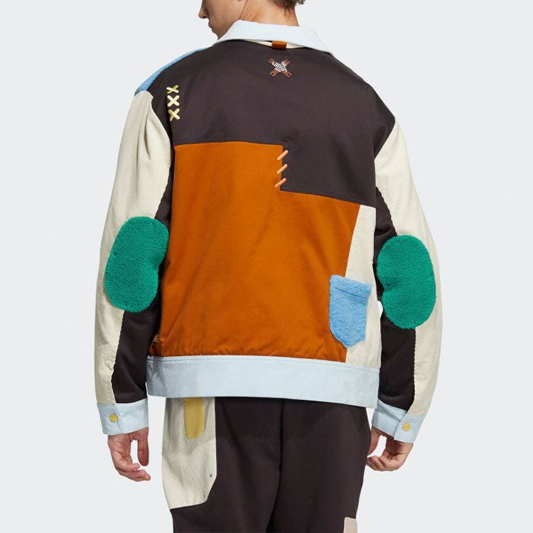 adidas originals x melting sadness Crossover Series Contrast Color Stitching logo Sports Jacket Couple Style Colorblock HC0346