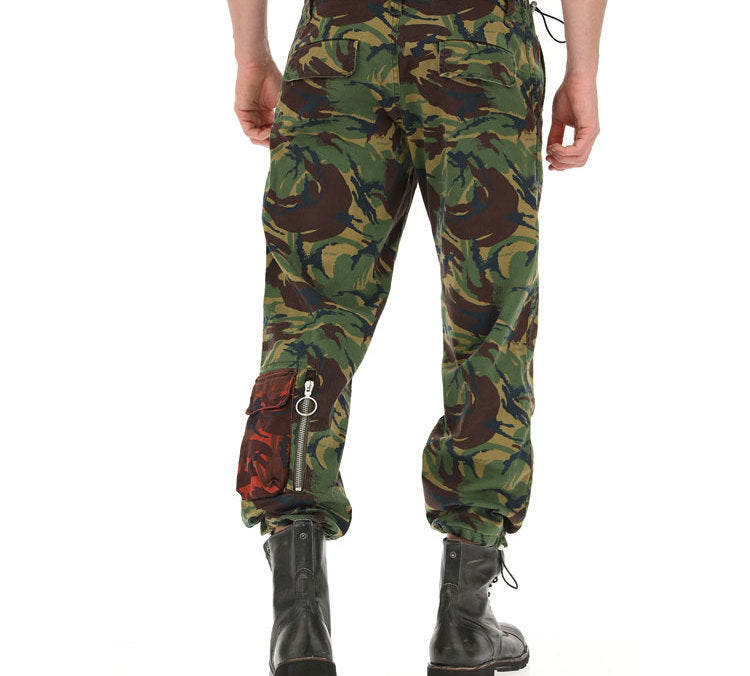 Men's Off-White Camouflage 9 Cargo Black Pants OMCA068S188140089900