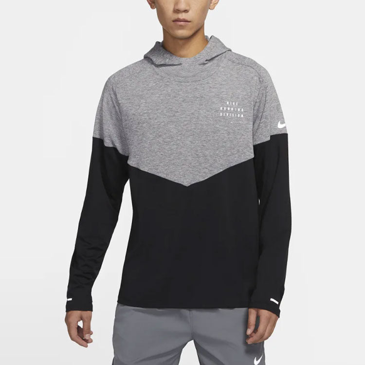 Men's Nike Therma-fit Division Splicing Contrasting Colors Running Gray DM4639-010