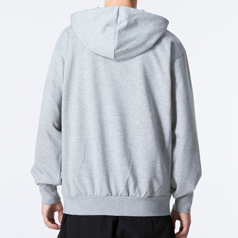 Men's Nike Solid Color Printing Logo Zipper Hooded Running Gym Jacket Gray DQ5817-063