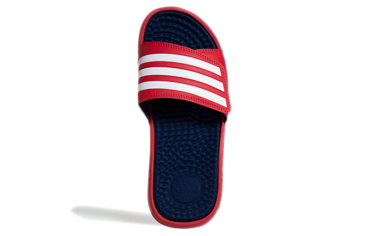 adidas Adissage Cozy Wear-resistant Shoe Red Unisex 'Red White' EG2140