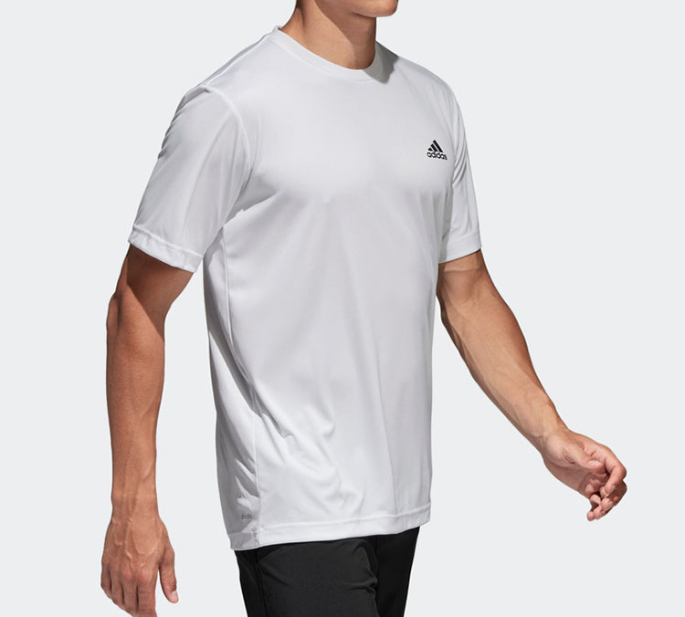 adidas Tennis Sports Round Neck Short Sleeve White AZ4077
