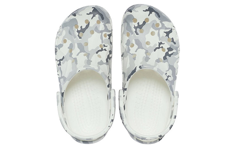 Crocs Unisex Bayaband Sandals - White Camo 'Gray White' 206230-1D3