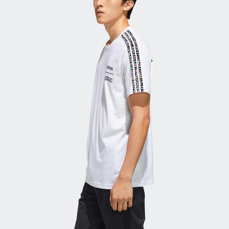 adidas neo x POKEMON Crossover Alphabet Printing Sports Round Neck Short Sleeve White FM6034