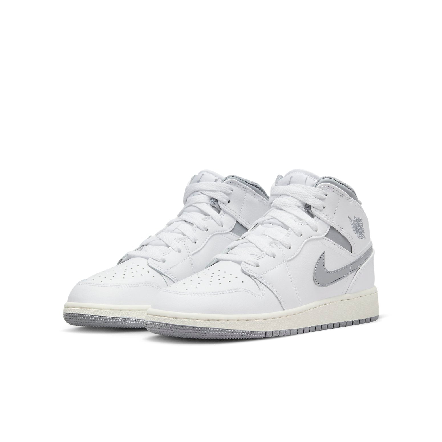 (GS) Air Jordan 1 Mid 'Neutral Grey' 554725-135