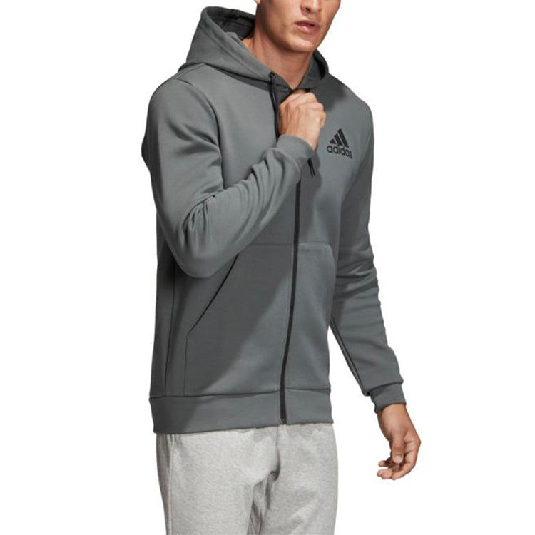 adidas Knit Hooded Jacket Green DQ1451