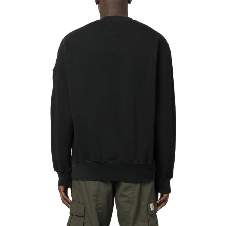 STONE ISLAND Shadow Project Cotton Fleeve Crewneck Sweatshirt 'Black' 781960619-V0029